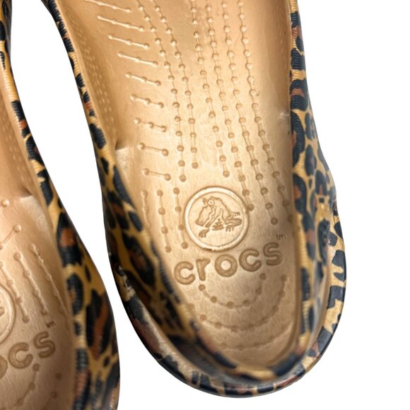 Crocs Kadee Women’s Leopard Print Flats – US 7 – Gently Used - Picture 4 of 13